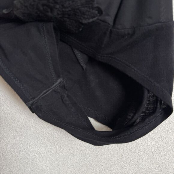 Miley + Molly‎ Bodysuit Womens Small Black Mesh Sheer Nylon Ballet Fairy Grunge - Picture 9 of 14